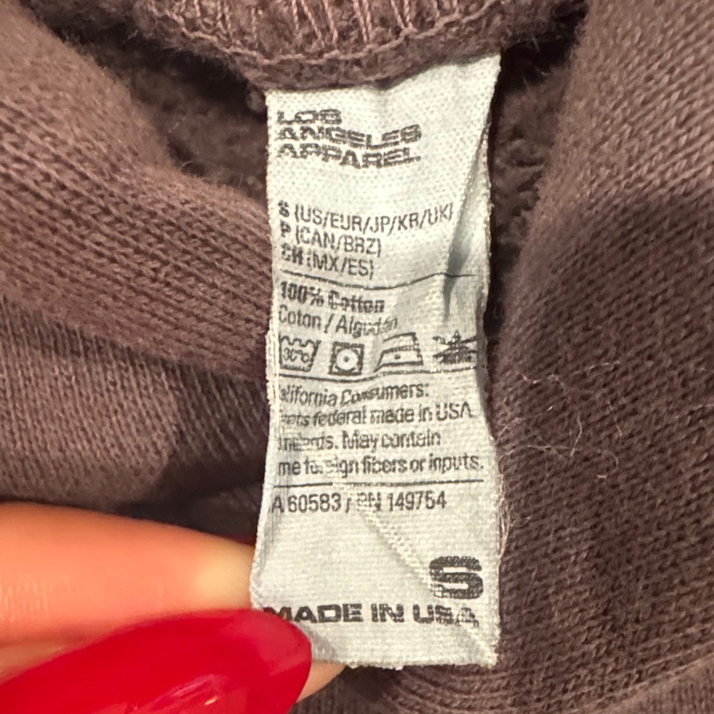 Los Angeles Apparel Purple Hoodie - Picture 13 of 14